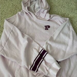 “Pink” Light Pink Hoodie with Purple Accents